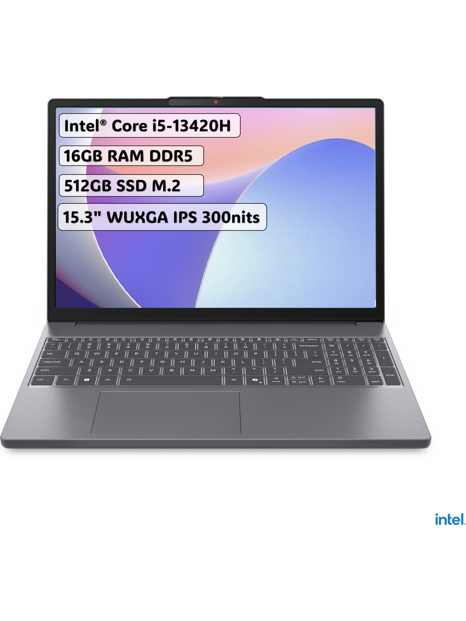 resimler/genel/Lenovo Ideapad Slim 3 Intel Core i5 13420H 16GB 512GB SSD Freedos 15.3