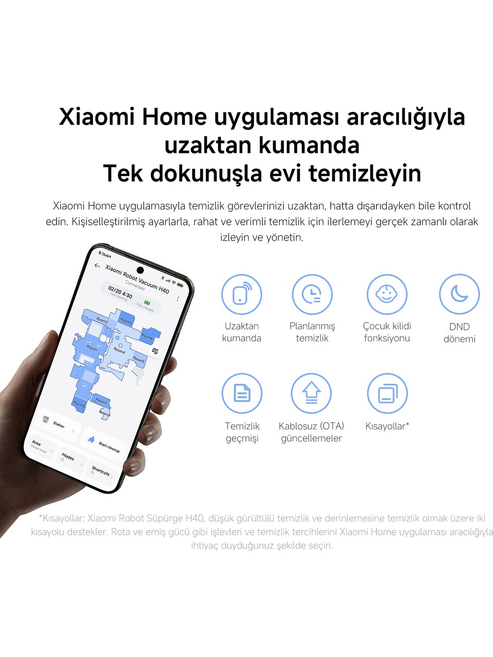 resimler/genel/Xiaomi Robot Vacuum H40 Akıllı Robot Süpürge + Mop 10000PA