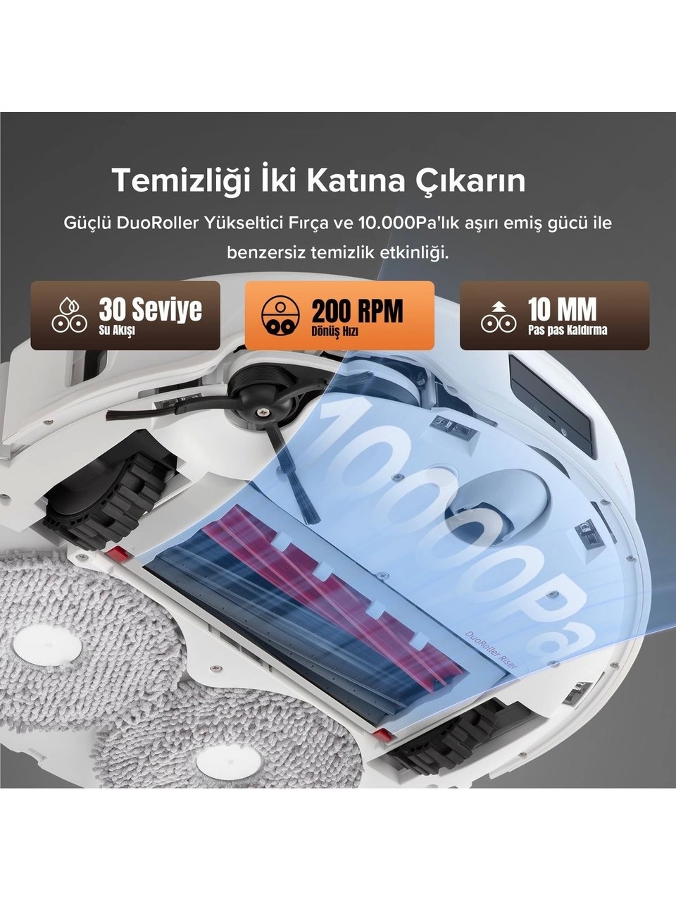 resimler/genel/Roborock Q Revo Master Çöp Istasyonlu Akıllı Robot Süpürge - Beyaz