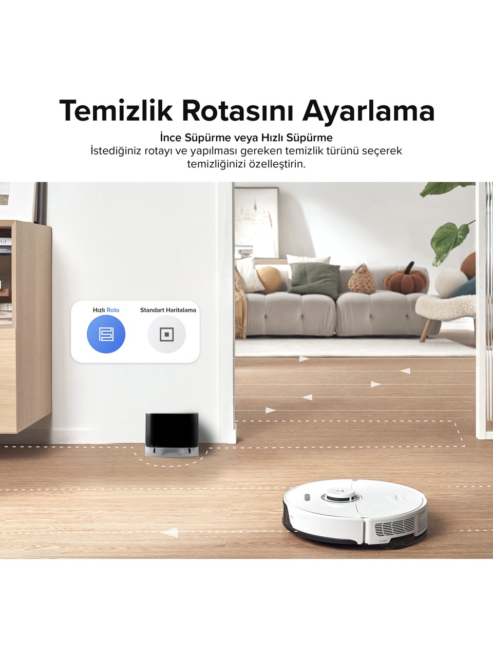 resimler/genel/Roborock S8 Sonic Mopping Akıllı Robot Süpürge S8 Beyaz