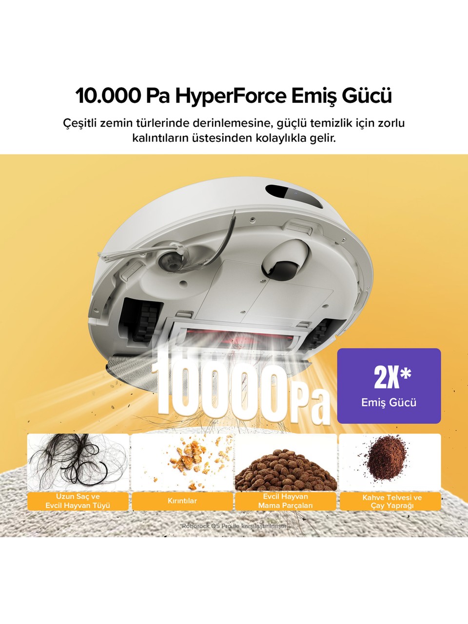 resimler/genel/Roborock Q8 Akıllı Robot Süpürge Beyaz