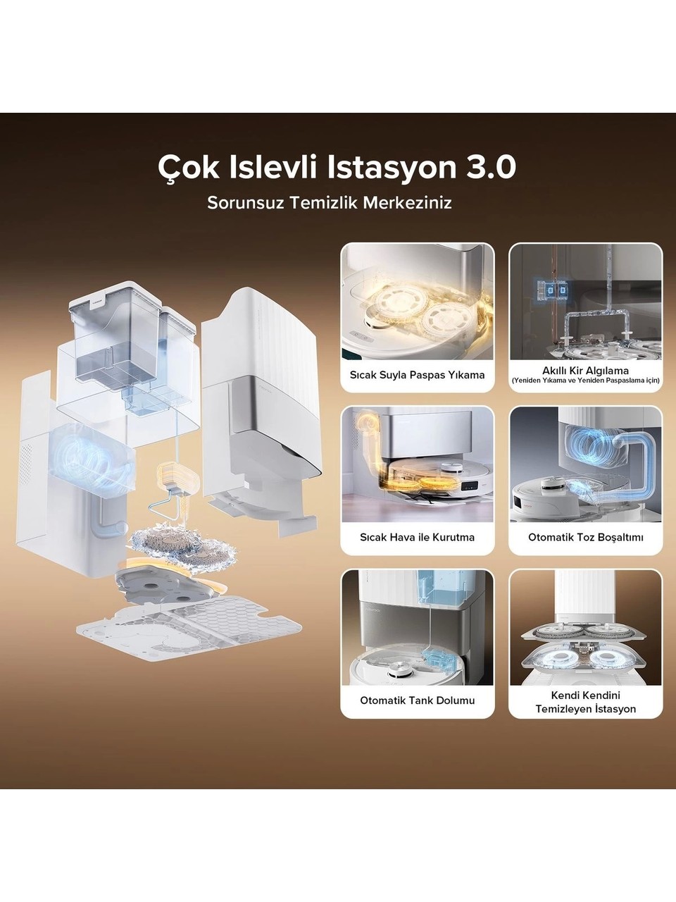 resimler/genel/Roborock Q Revo Master Çöp Istasyonlu Akıllı Robot Süpürge - Beyaz