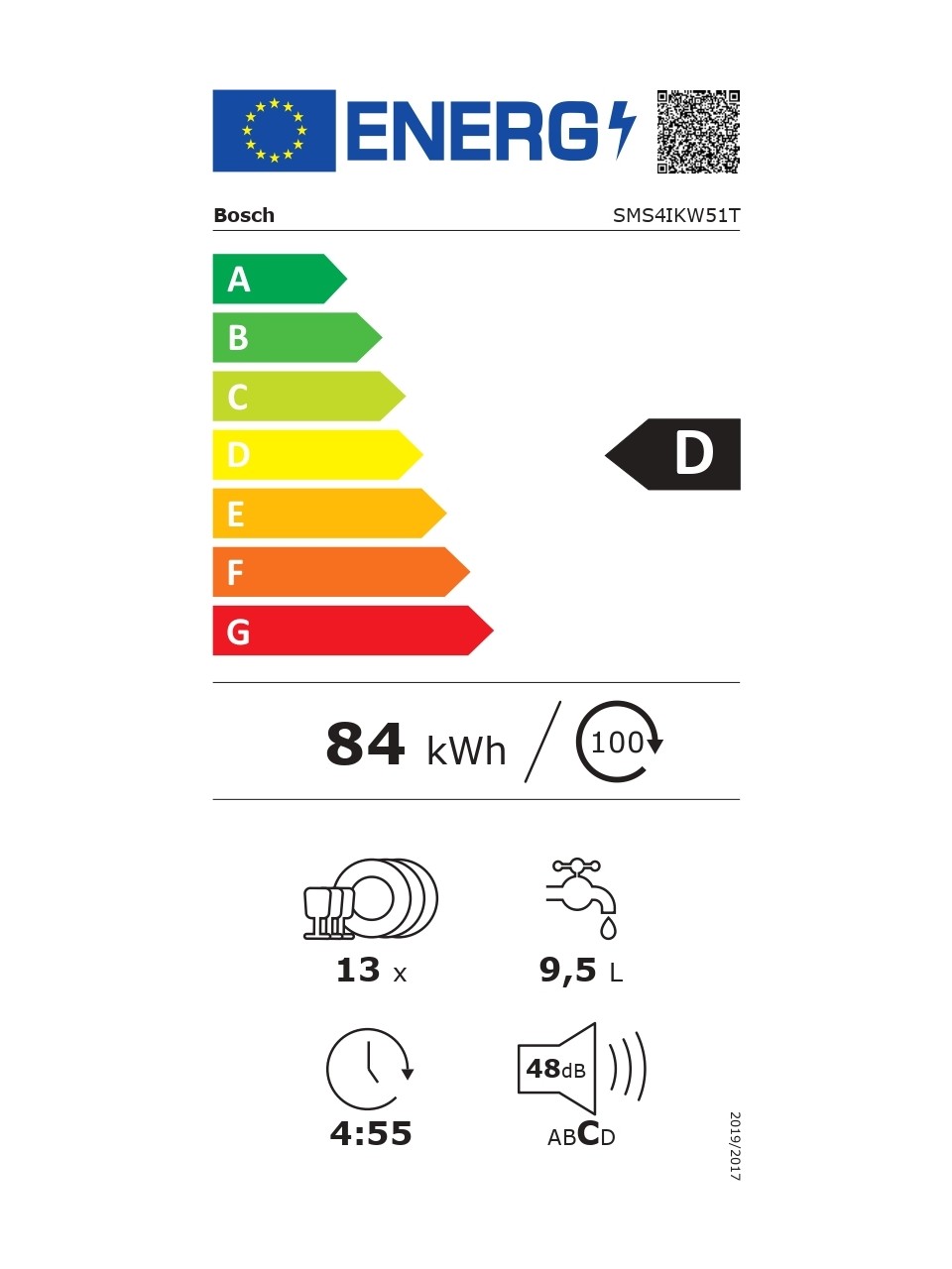 Bosch SMS4IKW51T Solo Bulaşık Makinesi - 5 Programlı