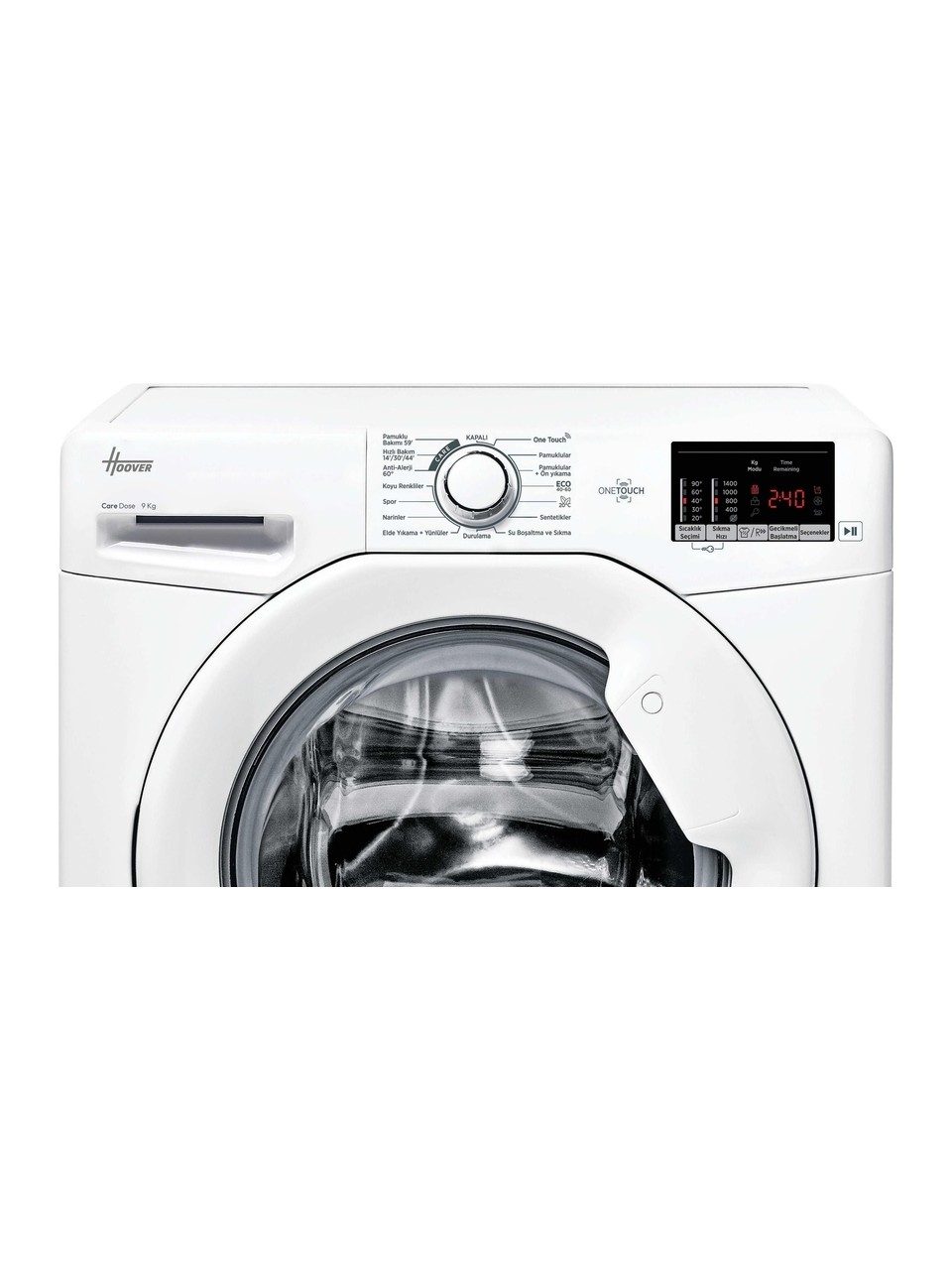 resimler/genel/Hoover H3W 492DA4-S 9 kg Nfc Bağlantılı 1400 Devir Çamaşır Makinesi