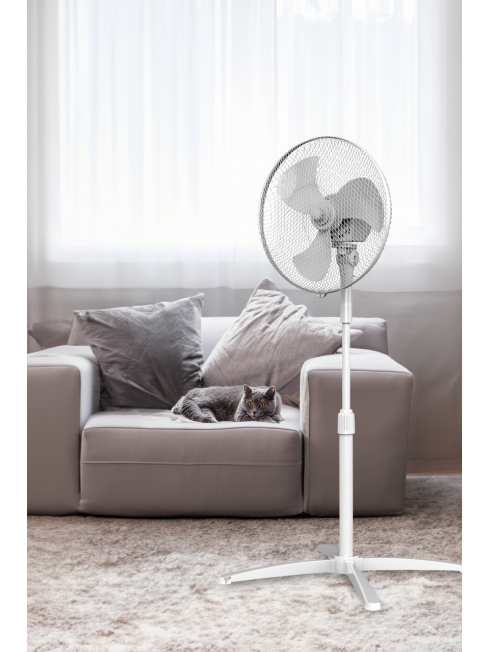 Kumtel KTF-290 Beyaz Vantilatör 16'' (3p)