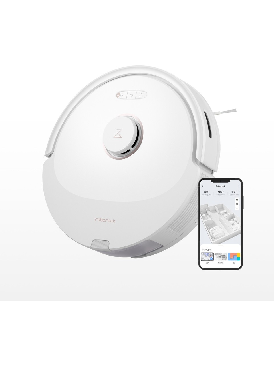 Roborock Vacuum Cleanner Q8 Max Robot Süpürge Beyaz