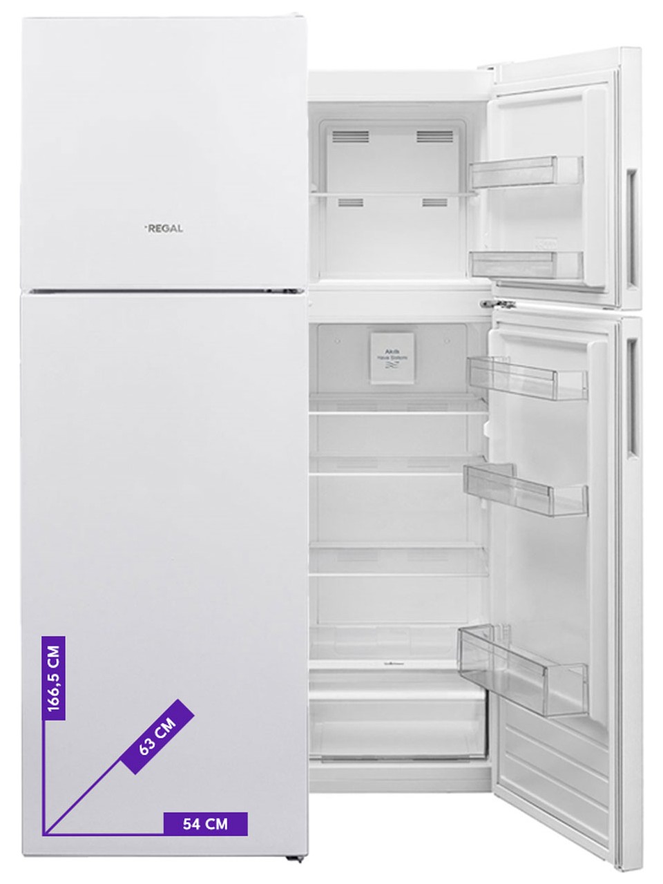 Regal Nf 30020 251 Lt E Enerji Sınıfı No Frost Buzdolabı