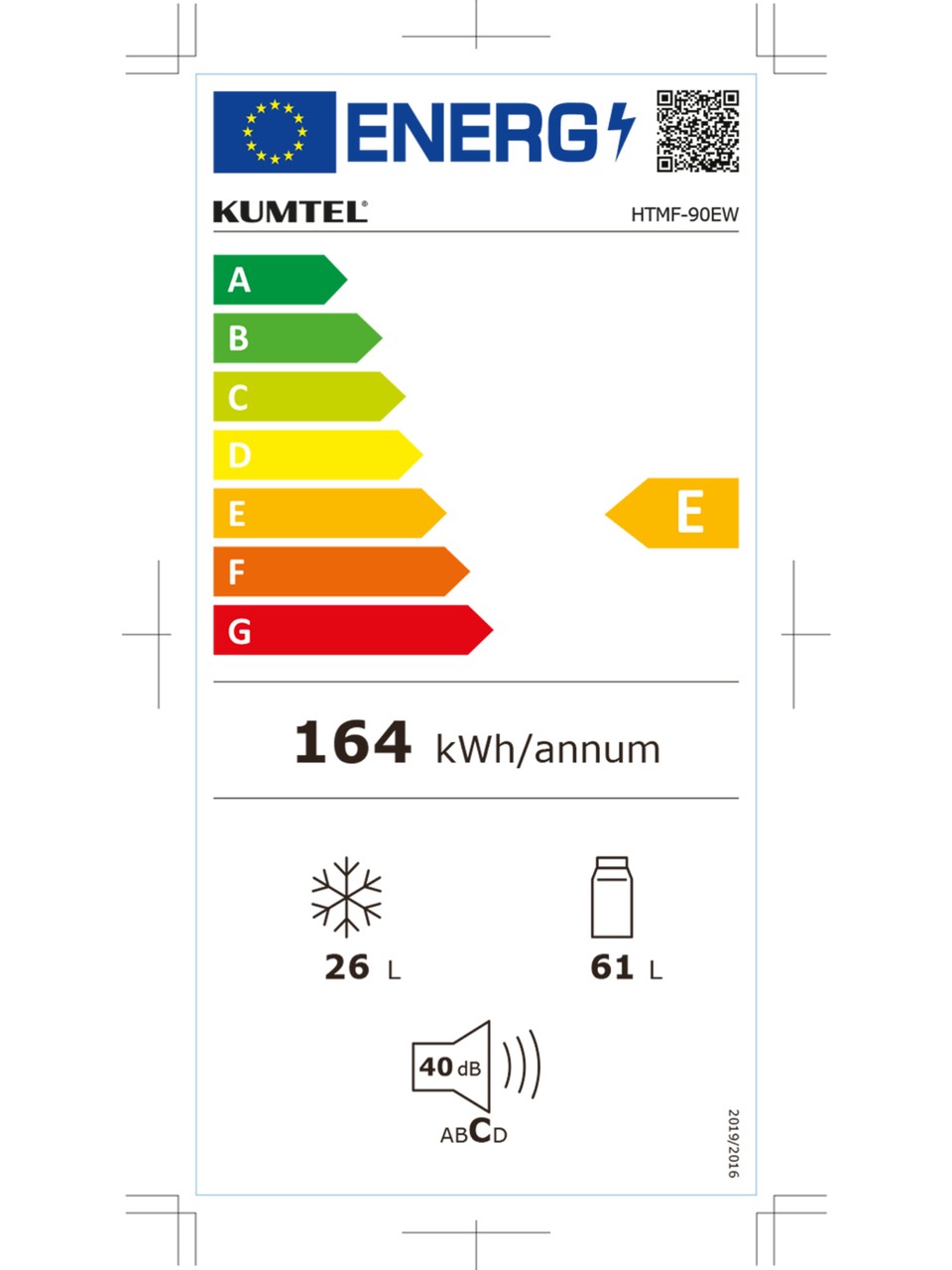 resimler/genel/Kumtel 87L MİNİ BUZDOLABI BEYAZ HTMF-90EW