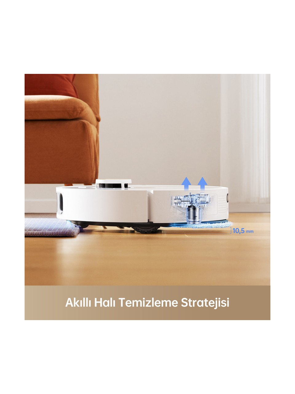 resimler/genel/Dreame L10s Pro Ultra Heat Robot Süpürge Beyaz, 7.000PA Emiş Gücü