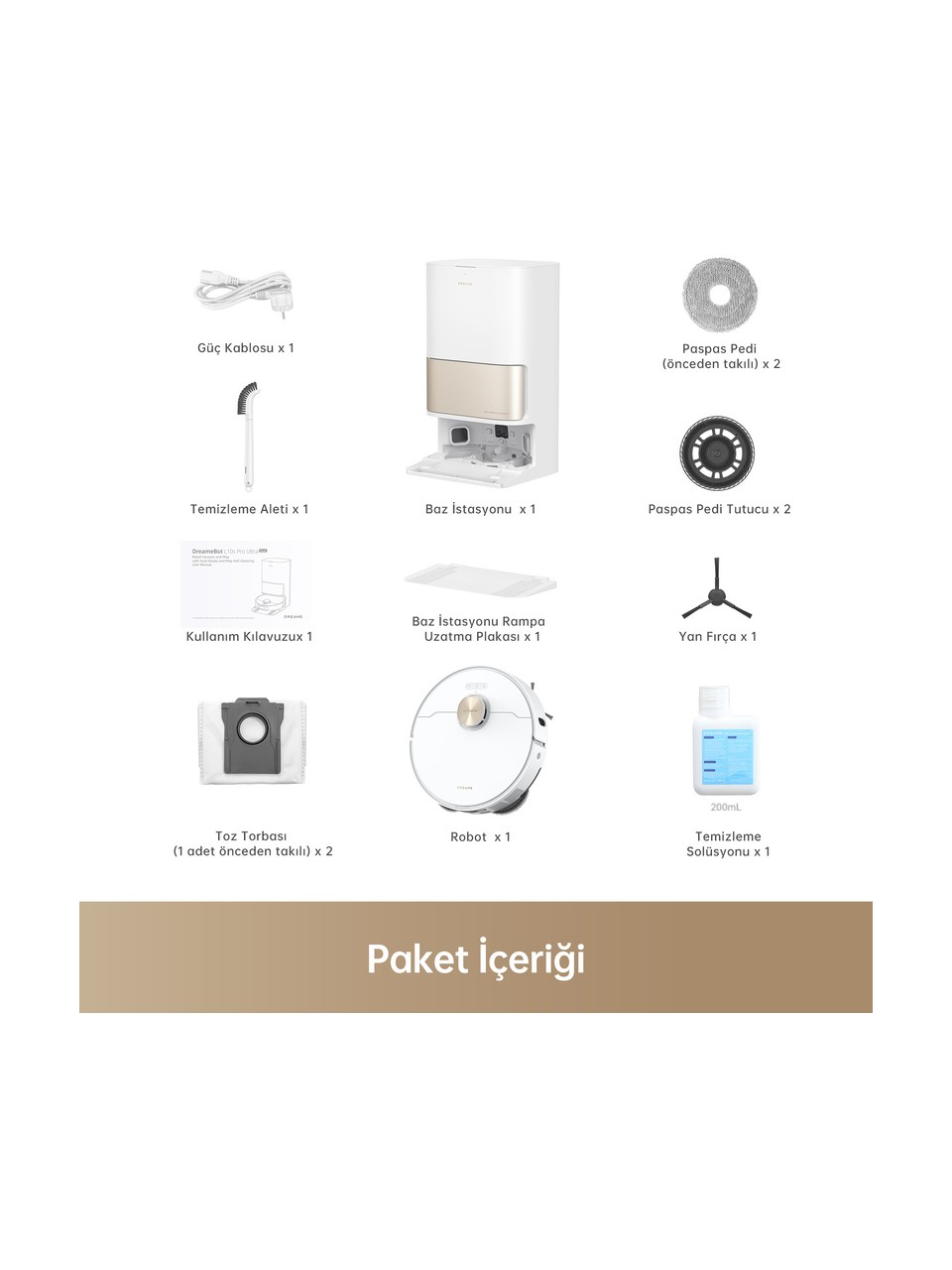 resimler/genel/Dreame L10s Pro Ultra Heat Robot Süpürge Beyaz, 7.000PA Emiş Gücü