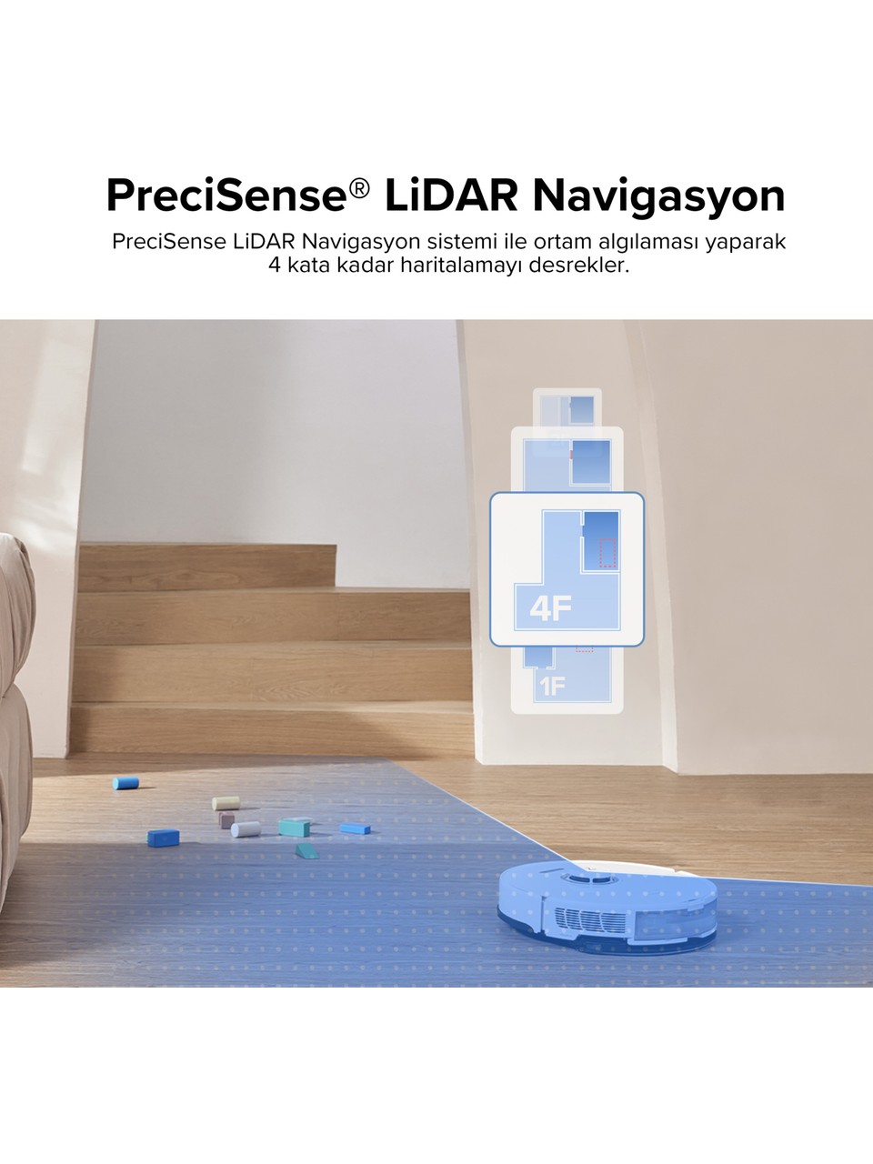 resimler/genel/Roborock S8 Sonic Mopping Akıllı Robot Süpürge S8 Beyaz