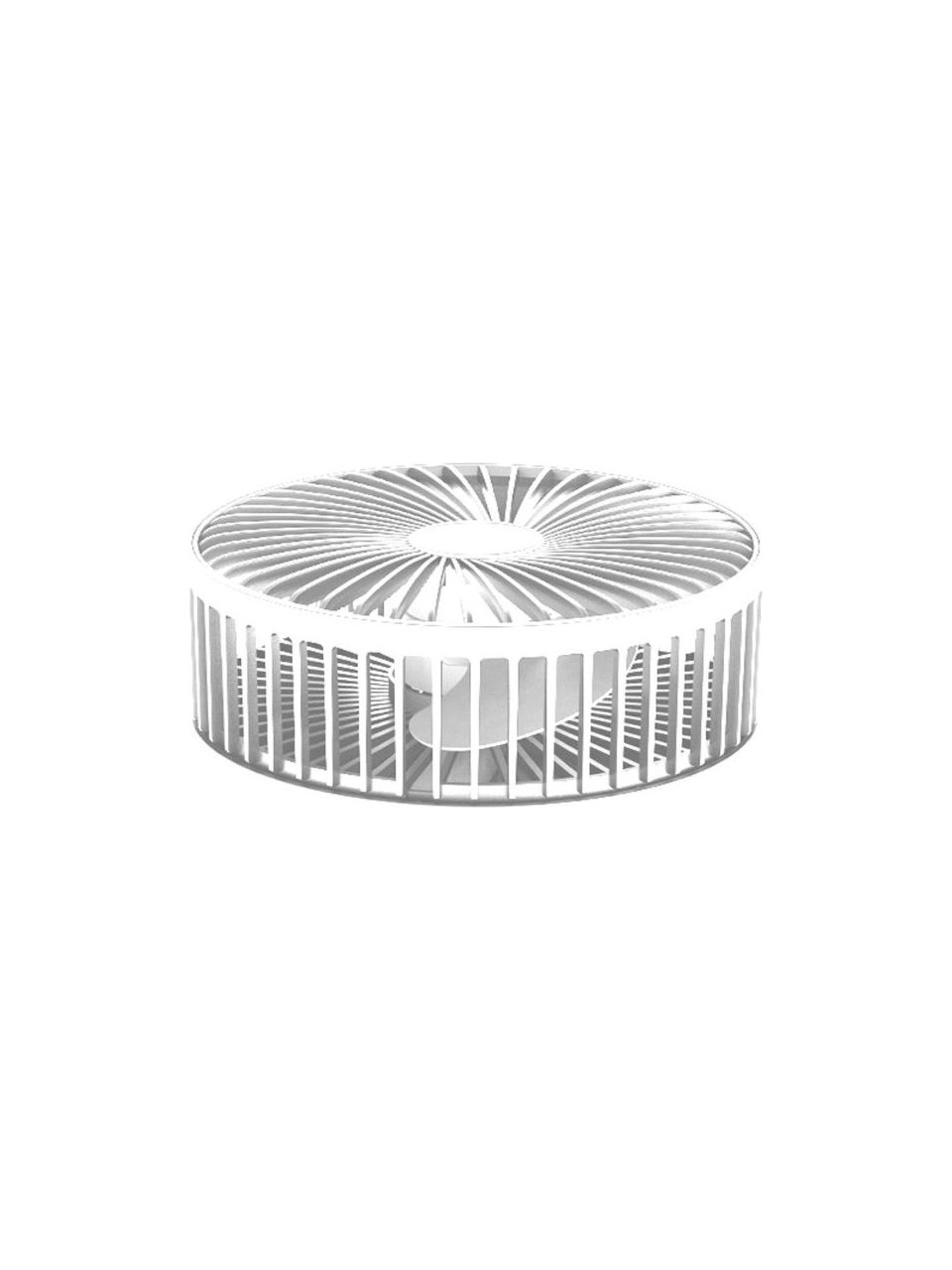 resimler/genel/Kiwi KFAN-7608 Şarjlı Beyaz Ayarlanılabilir Mini Fan Masa Üstü Vantilatörü USB Soğutucu Sessiz El Fanı