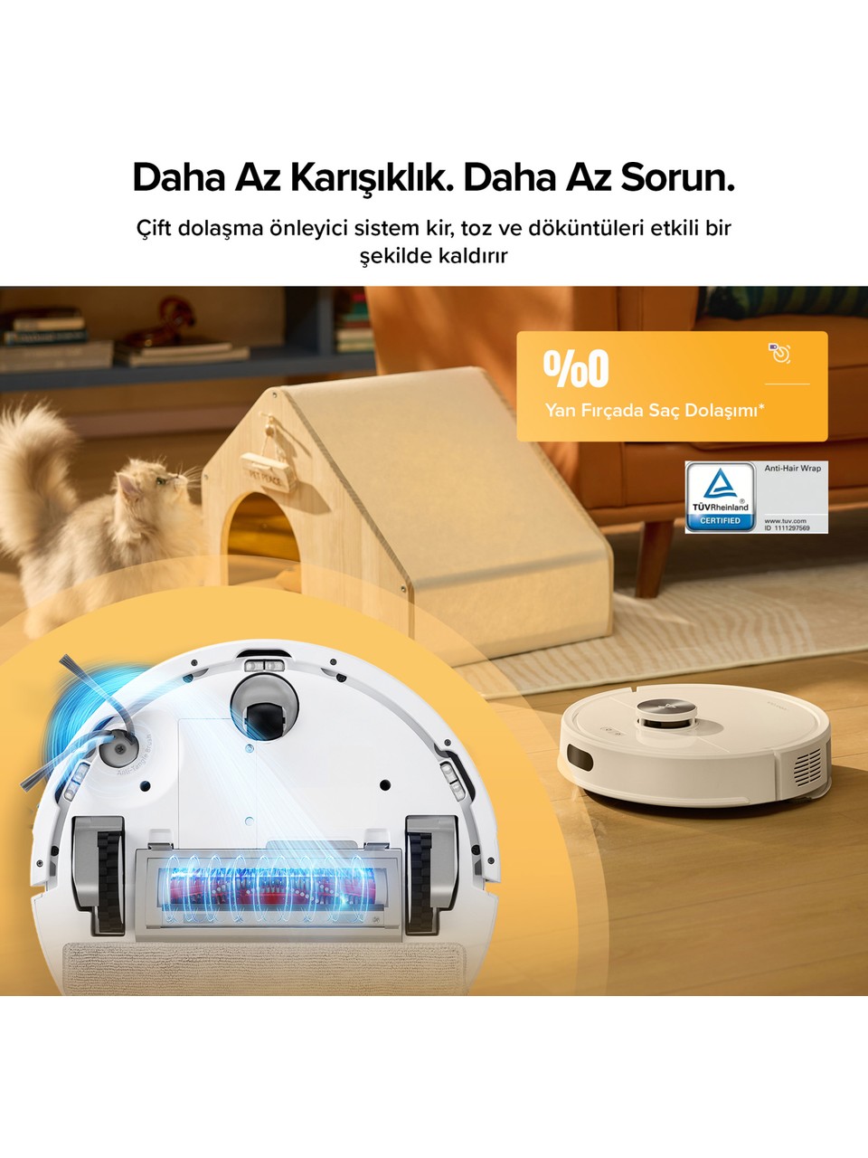 resimler/genel/Roborock Q8 Plus Akıllı Robot Robot Süpürge - Beyaz
