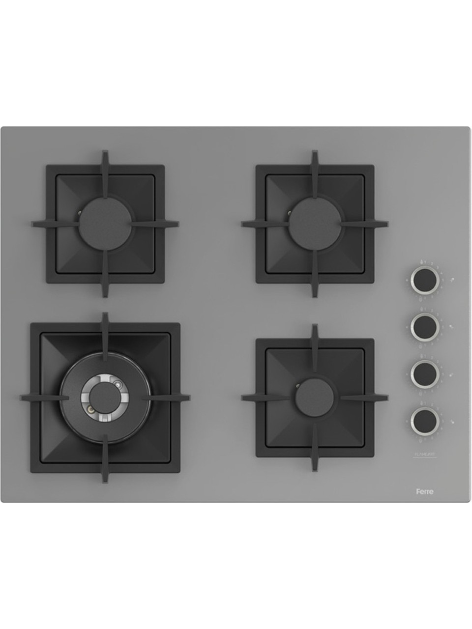 resimler/genel/Ferre Fryart Artline Steam QEP64CPR - SC408-WFA - D065-SA 9 Prog. Dijital Turbo Ankastre Set - Gri