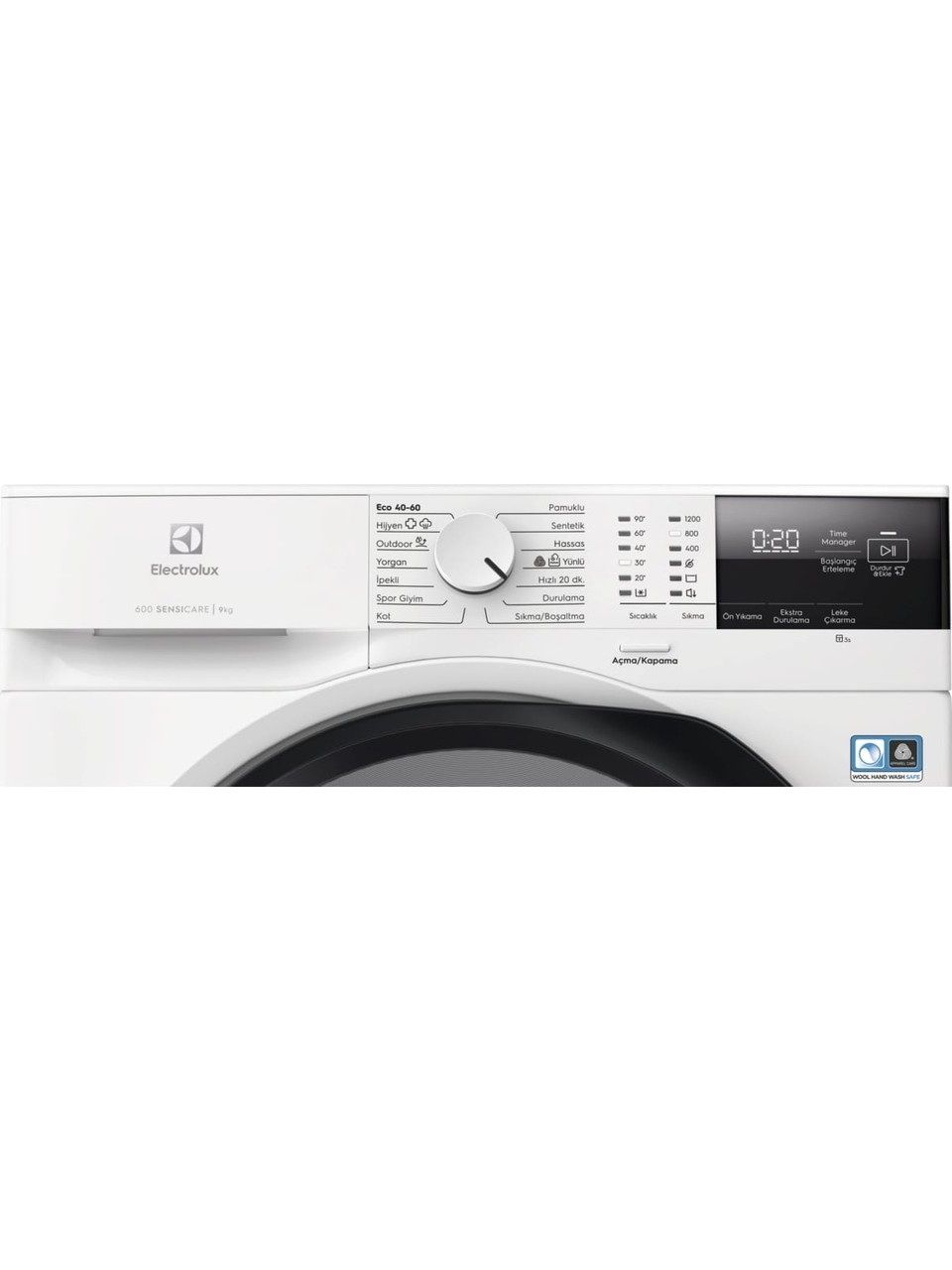 resimler/genel/Electrolux EW6F2292T 9kg 1200 Devir A Enerji Sınıfı Çamaşır Makinesi