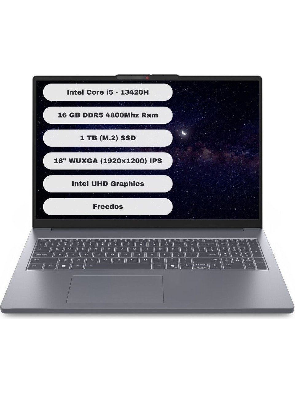 Lenovo Ideapad Slim 3 16IRH10 Intel Core I5 13420H 16GB 1TB SSD Freedos 16