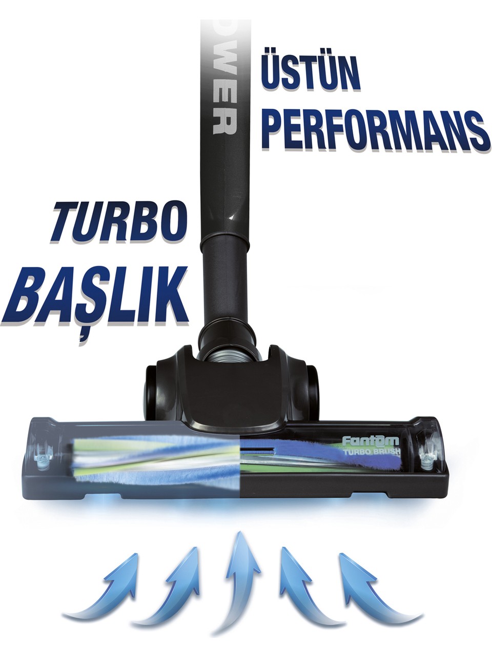 resimler/genel/Fantom Pratic Aır Power P 1250 Siyah Torbasız Dönebilen Turbo Başlıklı Dikey Süpürge