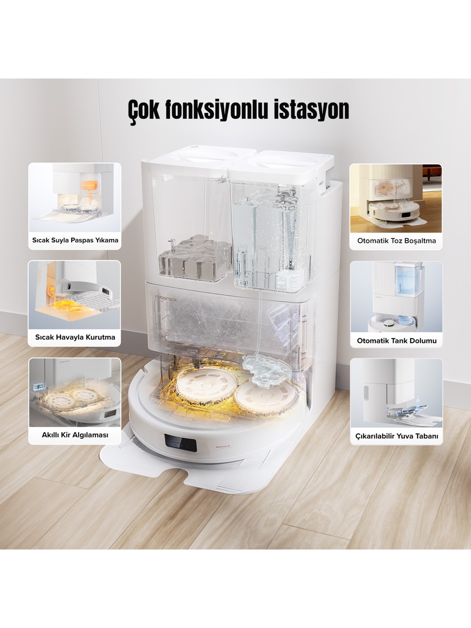 resimler/genel/Roborock Qrevo MaxV Akıllı Robot Süpürge Beyaz