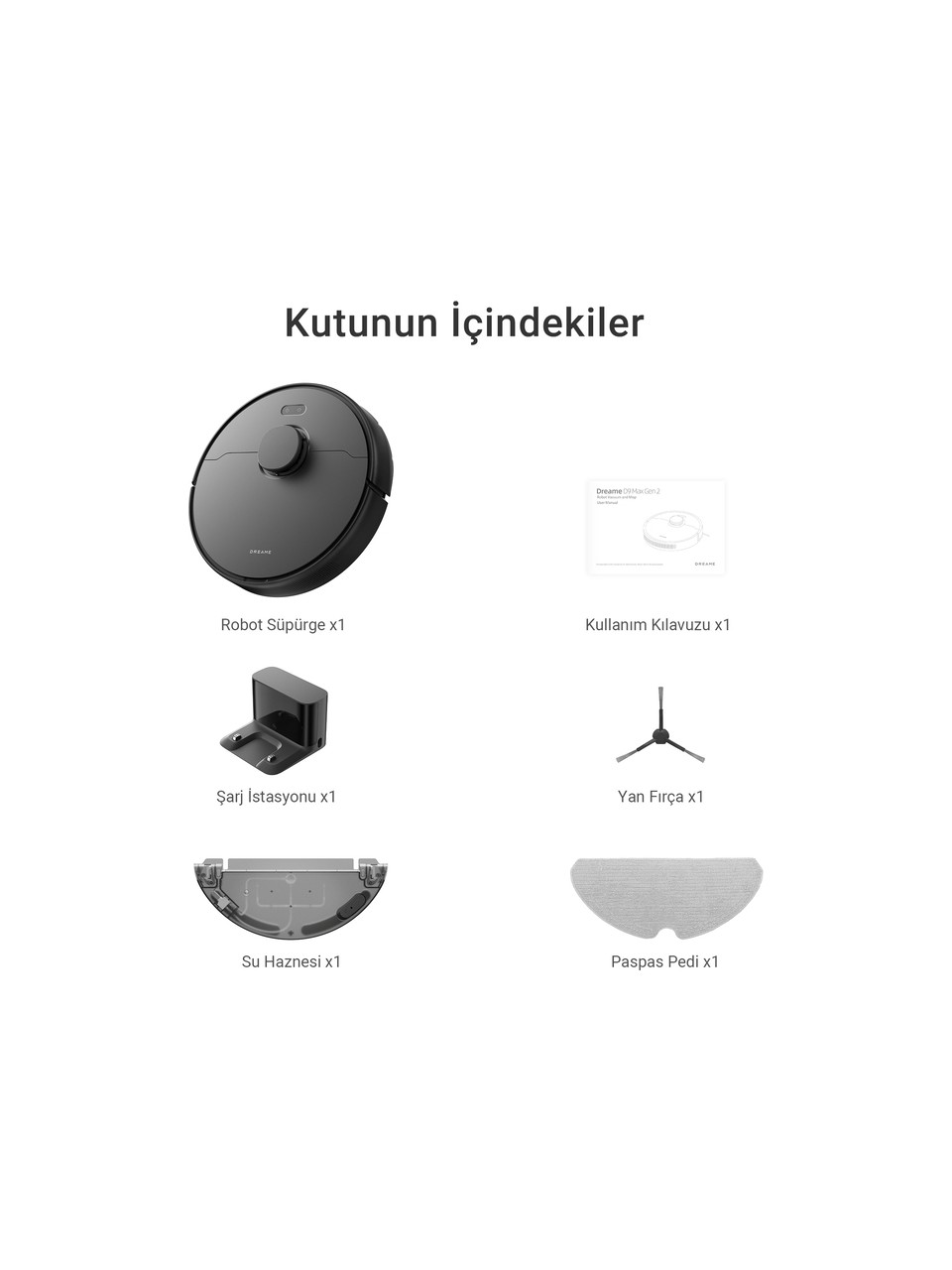 resimler/genel/Dreame D9 Max Gen 2 Robot Süpürge Siyah