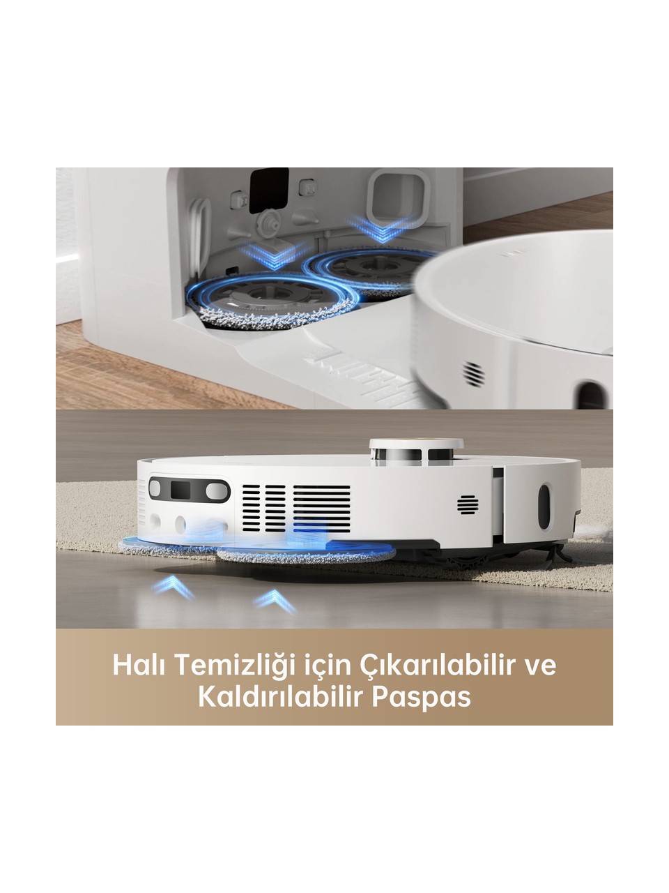 resimler/genel/Dreame X40 Ultra Robot Süpürge Beyaz, 12.000PA Emiş Gücü