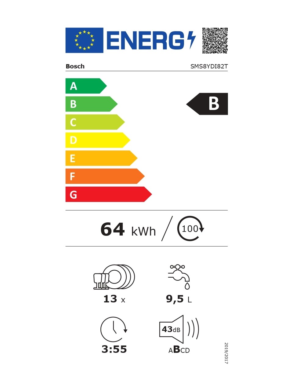 Bosch SMS8YDI82T Serie 8 Solo Bulaşık Makinesi