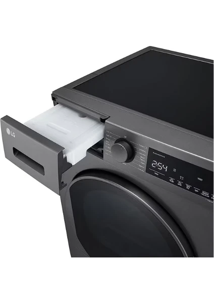LG RH80T2SP7RM Isı Pompalı Kurutucu, 8kg Kapasiteli, A++, Koyu Gümüş Renk