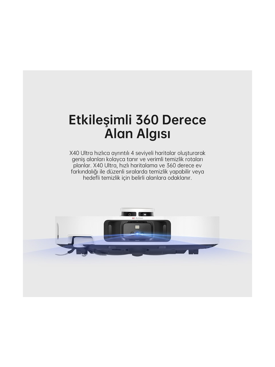 resimler/genel/Dreame X40 Ultra Robot Süpürge Beyaz, 12.000PA Emiş Gücü