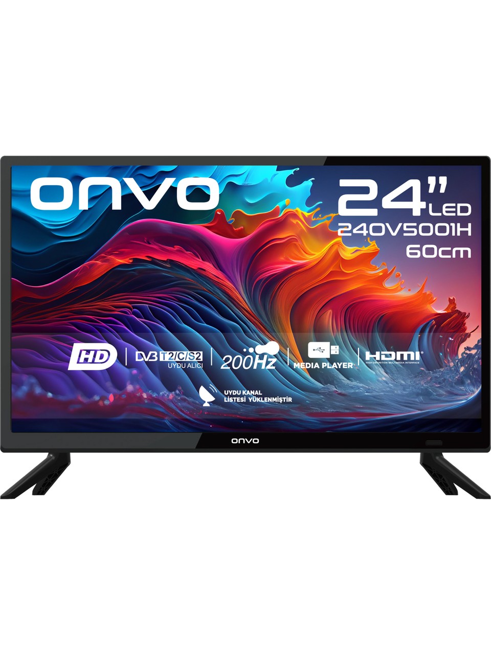 resimler/genel/Onvo 24OV5001H 24'' 60 Ekran Uydu Alıcılı HD Ready LED TV