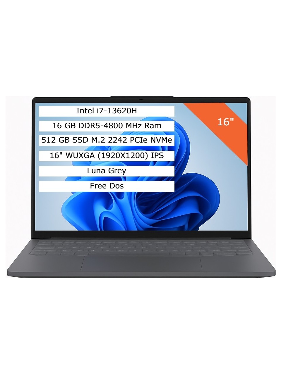Lenovo Ideapad Slim 3 Intel Core I7 13620H 16GB 512GB SSD 16