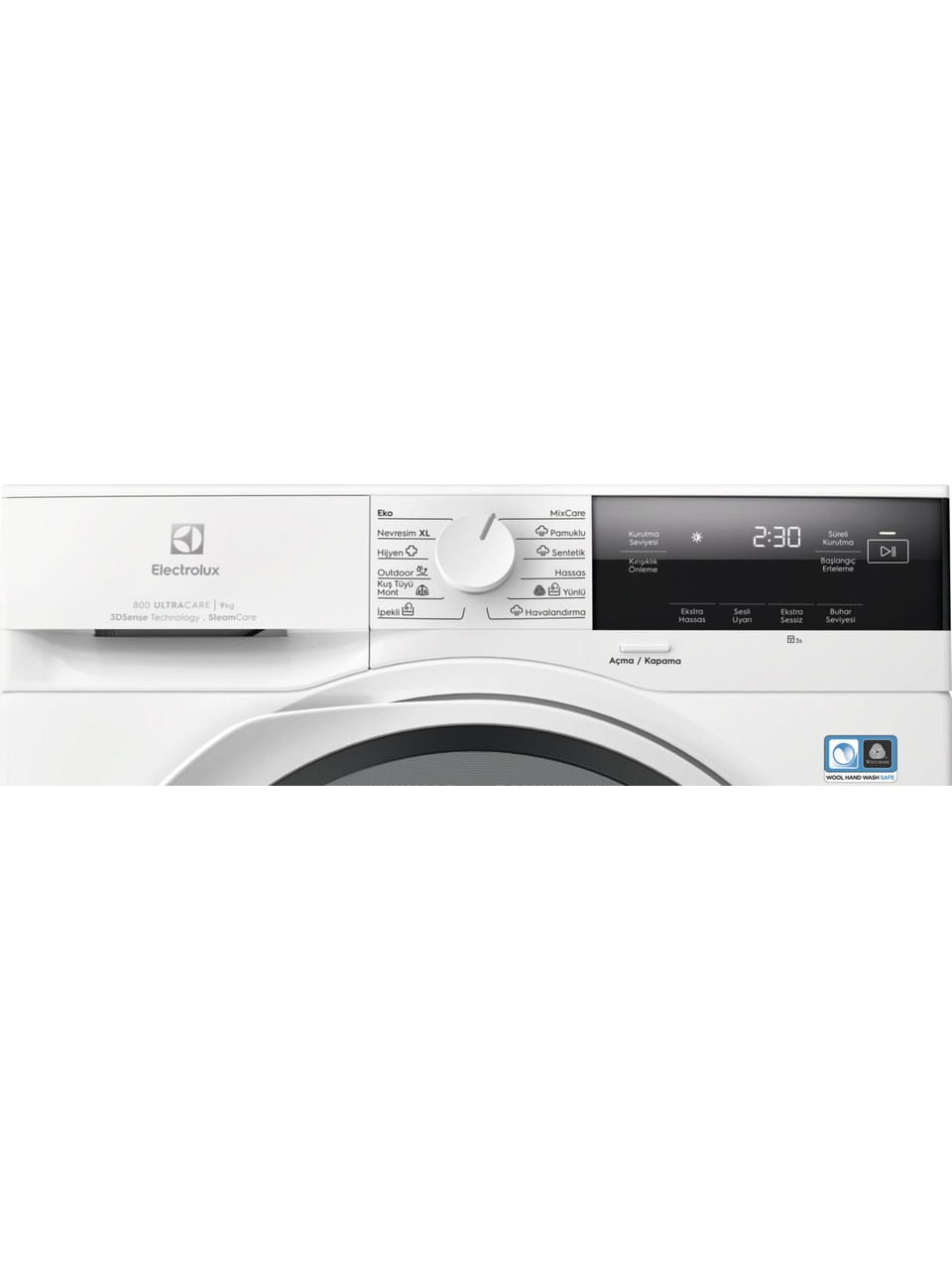 resimler/genel/Electrolux EW8D394MT 800 Serisi Ultracare Steam 3dsense 9 kg A+++ Buharlı Inverter Kurutma Makinesi