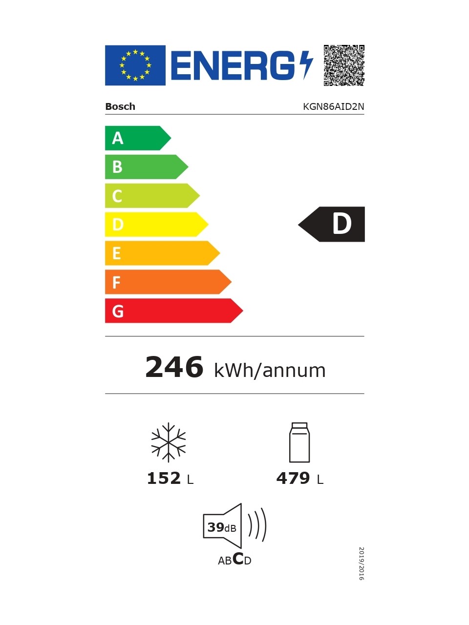 Bosch KGN86AID2N 631 Lt No-Frost Buzdolabı