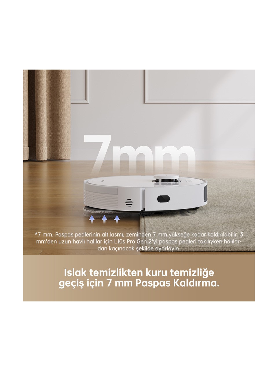 resimler/genel/Dreame L10s Pro Gen 2 Robot Süpürge Beyaz, 7.000PA Emiş Gücü