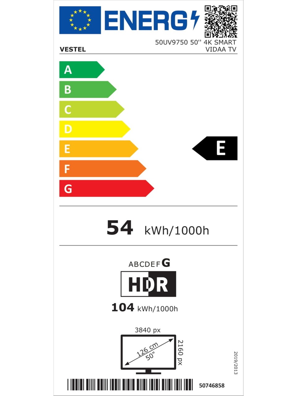 resimler/genel/Vestel 50UV9750 50'' 126 Ekran Uydu Alıcılı 4K Ultra HD Smart VİDAA TV