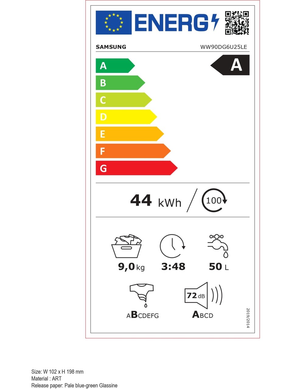 resimler/genel/Samsung WW90DG6U25LEAH A Enerji Sınıfı 9 kg 1400 Devir Beyaz Çamaşır Makinesi