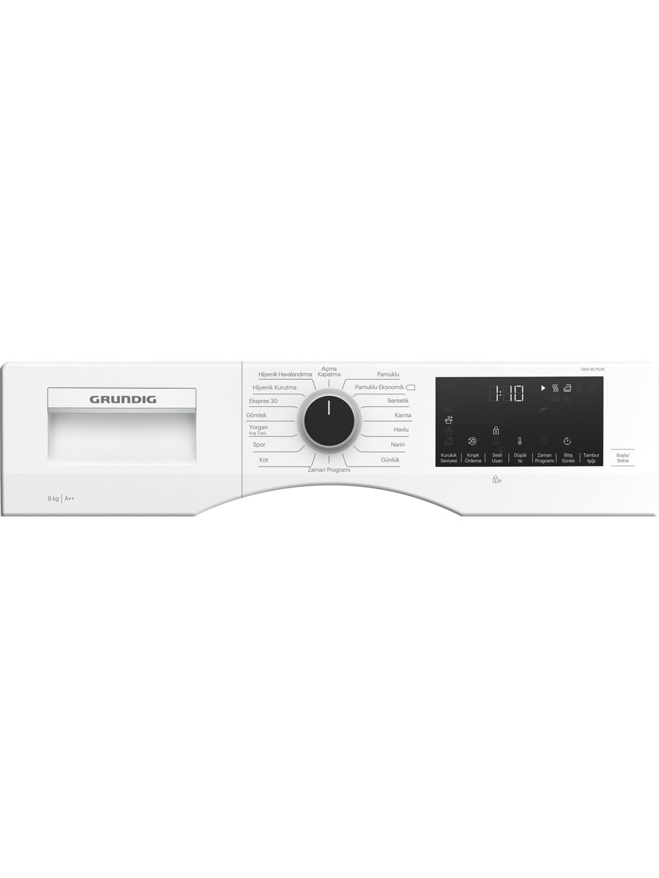 resimler/genel/Grundig GDH 92 PCW 9 kg A++ Çamaşır Kurutma Makinesi