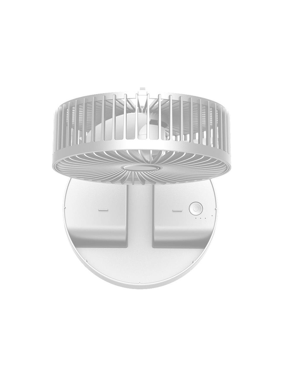 resimler/genel/Kiwi KFAN-7608 Şarjlı Beyaz Ayarlanılabilir Mini Fan Masa Üstü Vantilatörü USB Soğutucu Sessiz El Fanı