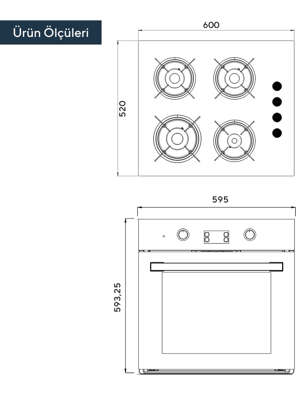 resimler/genel/KUMTEL Digital Beyaz Ankastre Fırın B66 - SF2 (DDT)