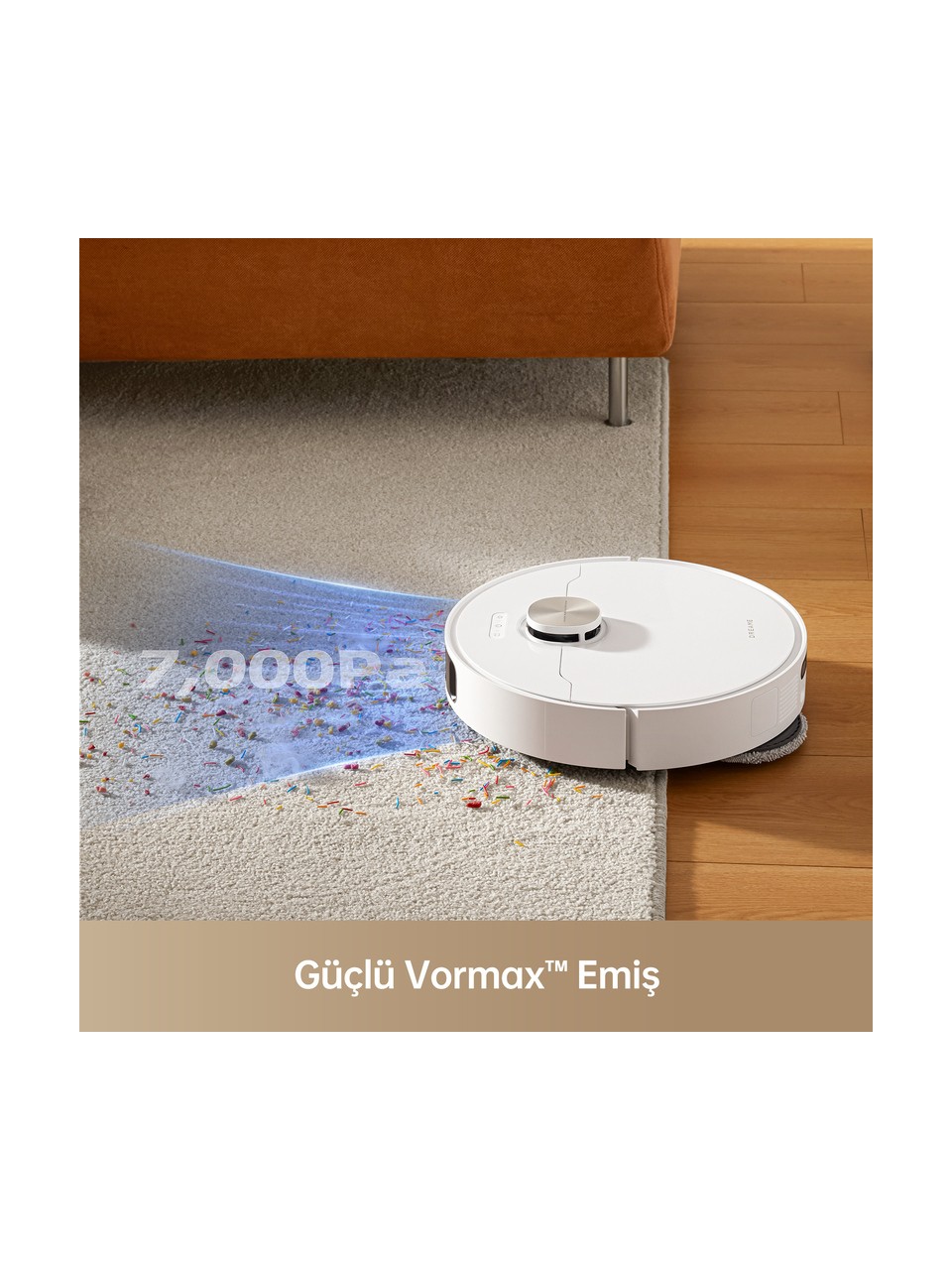 resimler/genel/Dreame L10s Pro Ultra Heat Robot Süpürge Beyaz, 7.000PA Emiş Gücü