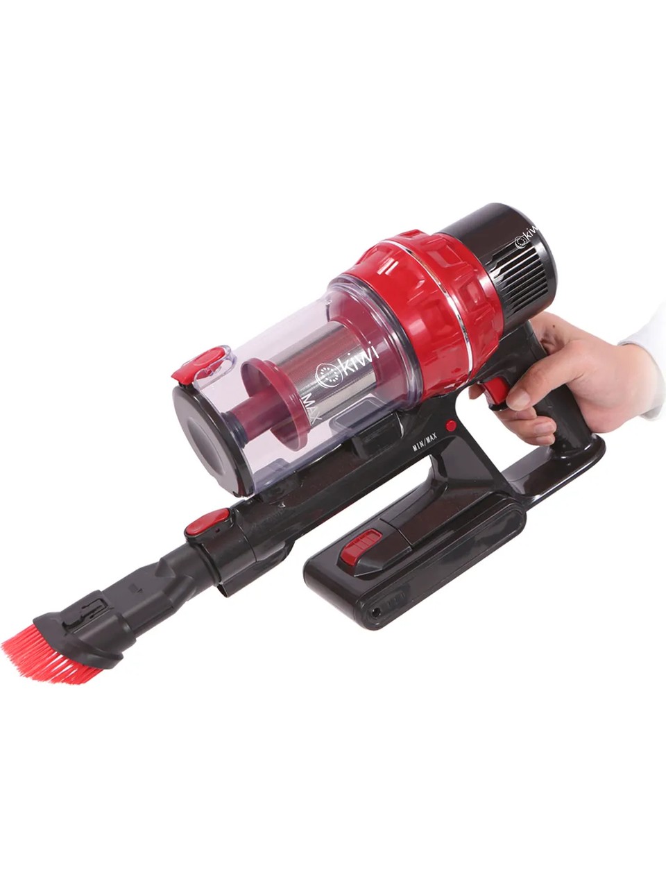 resimler/genel/Kiwi KVC-4040 Kablosuz Dikey Süpürge - Güçlü Emiş, Siklon Teknolojisi, 2'si 1 Arada (El Tipi ve Dikey Kullanım), 0.8L Toz Haznesi