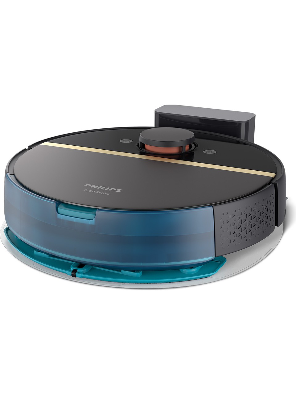 resimler/genel/Philips XU700001 7000 Serisi HomeRun Aqua Islak Kuru Robot Süpürge, Sarj istasyonlu, Koyu Siyah ve Altın Sarısı