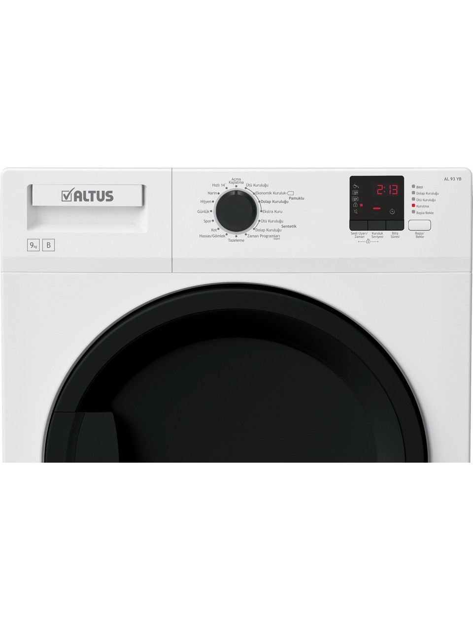 resimler/genel/Altus AL 93 YB 9 Kg B Enerji Sınıfı Yoğuşmalı Çamaşır Kurutma Makinesi