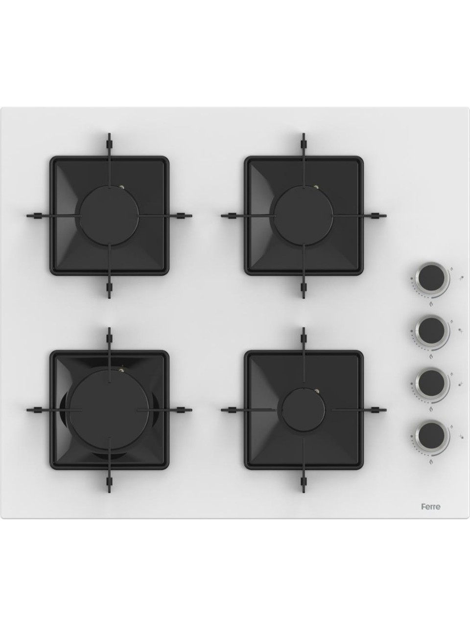 resimler/genel/Ferre Steamart Ss Serisi Beyaz Set (SS206 + XE64CB +D081 ) - Kare Emaye Izgara