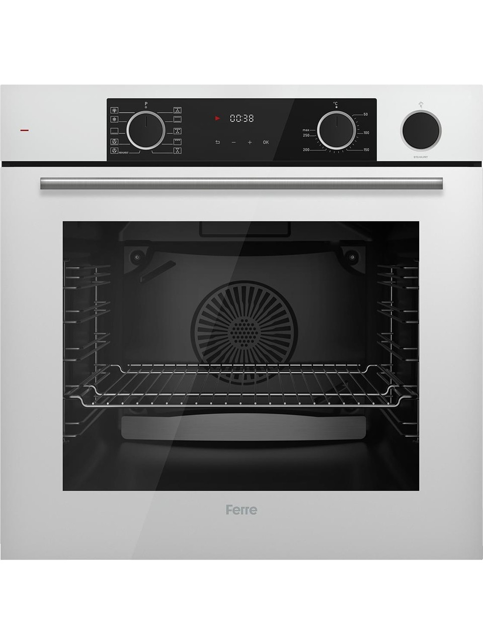 resimler/genel/Ferre Steamart Ss Serisi Beyaz Set (SS206 + XE64CB +D081 ) - Kare Emaye Izgara
