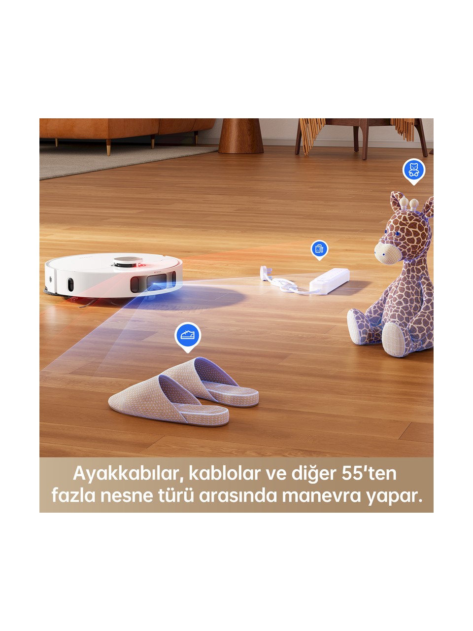 resimler/genel/Dreame L10s Pro Ultra Heat Robot Süpürge Beyaz, 7.000PA Emiş Gücü
