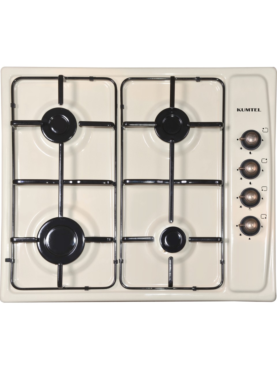 Kumtel Rustik Bej Emaye Ankastre Set ( LX-410BF - B66-SF2(AT)(4PRO) - Dp6-Rbg )
