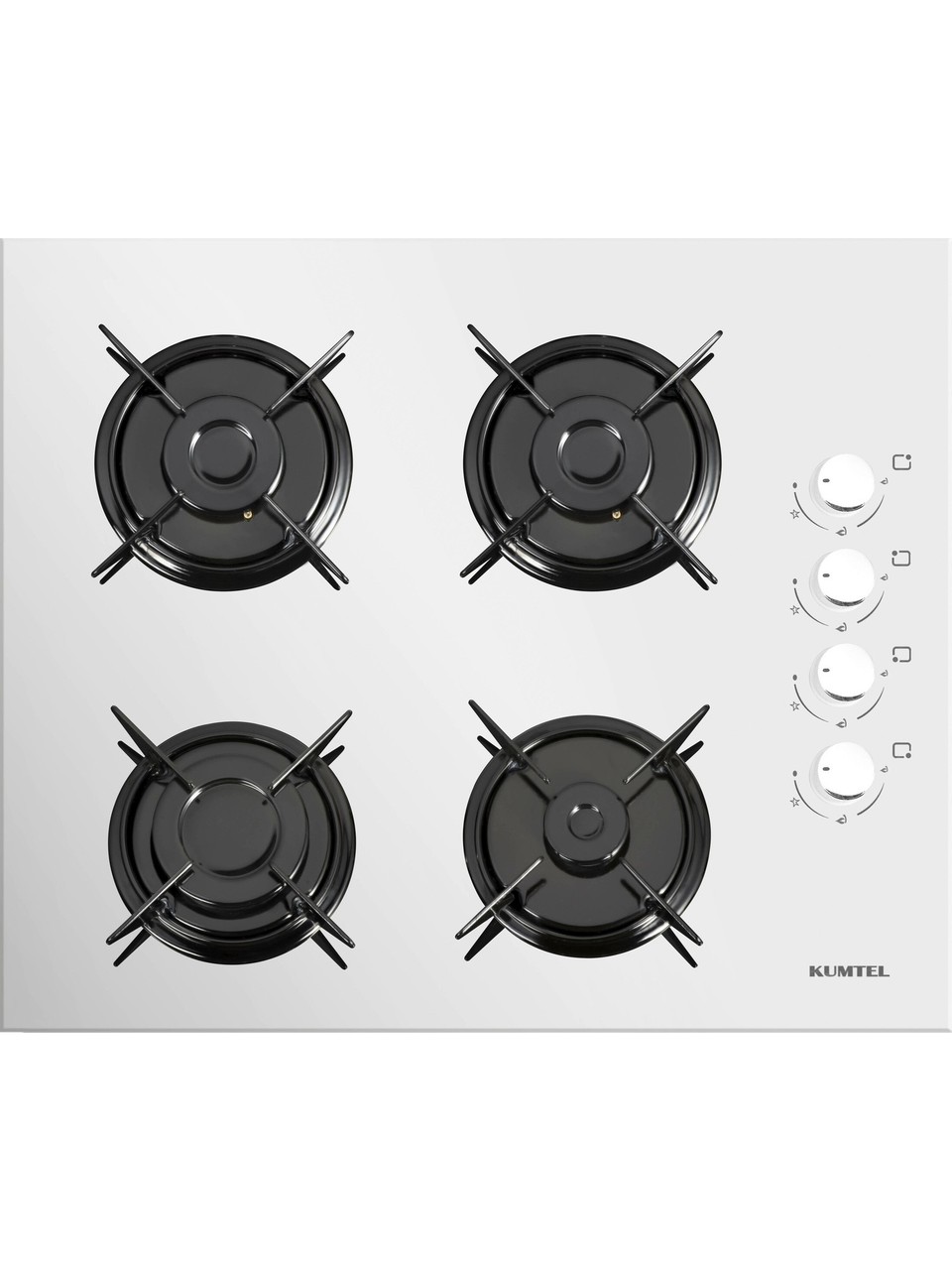 resimler/genel/Kumtel Turbo Kristal Beyaz Cam Ankastre Set (DA6-830 Davlumbaz + Ko-40 Tahdf Ocak + B66-SF2 Fırın)