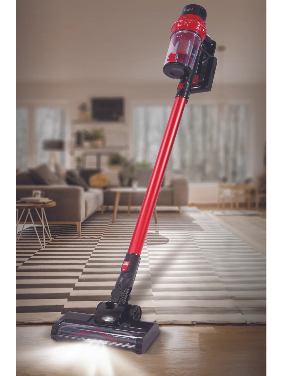 Kiwi KVC-4040 Kablosuz Dikey Süpürge - Güçlü Emiş, Siklon Teknolojisi, 2'si 1 Arada (El Tipi ve Dikey Kullanım), 0.8L Toz Haznesi