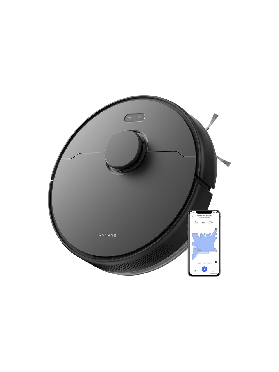 Dreame D9 Max Gen 2 Robot Süpürge Siyah