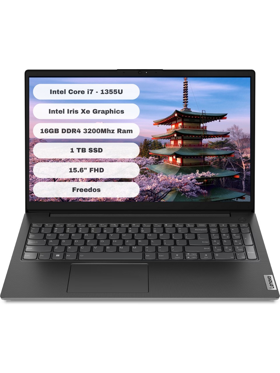 Lenovo V15 G4 Iru 83A100HXTR Intel Core I7 1355U 16GB 1tb SSD Freedos 15.6'' Fhd Taşınabilir Bilgisayar