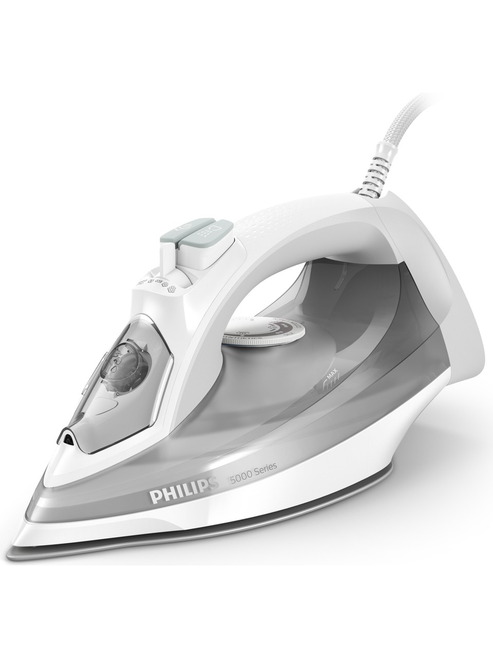 Philips 5000 Serisi Buharlı Ütü, 2400W, 160 g Şok Buhar, SteamGlide Plus Taban, Dikey Buhar Püskürtme, DST501010